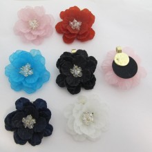 4 pendentifs fleur 52mm