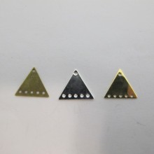 50 Sequin intercalaire triangles 15x13mm