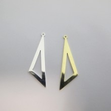 25 Pendentifs gouttes TRIANGLES 40x11mm