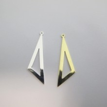 25 Pendentifs gouttes TRIANGLES 40x11mm