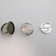 20 pieces Ring with cabochon rim 20mm