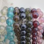 Perles en verre 18MM-Fil de 70 Centimetres+-46PCS