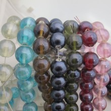 Perles en verre 18MM-Fil de 70cm 46PCS