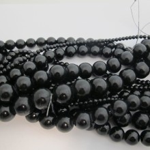 Black Glass Beads