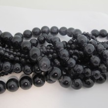 Grey Crackled Glass Beads