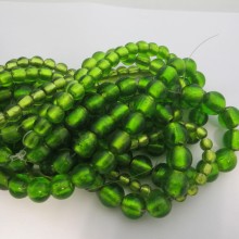 PERLES MURANO EN VERRE COULEUR VERT ANIS