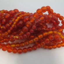 MURANO GLASS BEADS RED COLOR