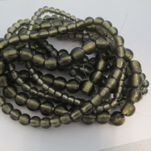 MURANO GLASS BEADS DARK GRAY COLOR