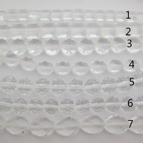 perles en verre transparent