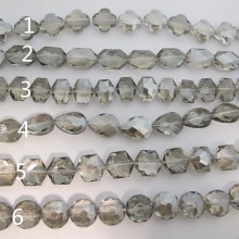 Glass Beads gray color