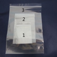 Plastic zip bag 4x6cm/6x9cm/10x15cm