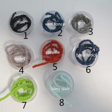 Glass faceted beads 3mm-thread of 38cm
