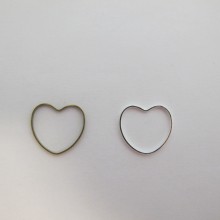 100 INTERCALAIRES COEUR 18X17MM