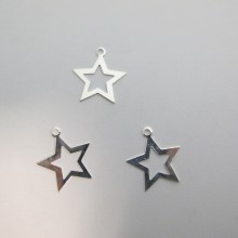 50 Star pendant 25x22mm