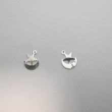 100 Moon and star pendant 14x11mm