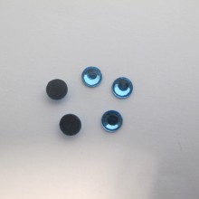 80g Iron-on rhinestones Hotfix pearl blue aquamarine