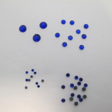 80g Iron-on rhinestones Hotfix pearl dark blue