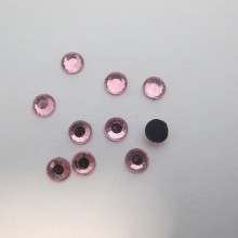 80gm Iron-on rhinestones Hotfix pearl pink