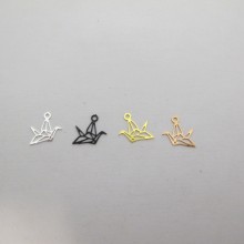 100 Paper Stamps Crane cut 11x9mm