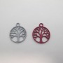 25 Pendentif arbre de la vie 23x20mm