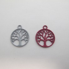 25 Pendant tree of life 23x20mm