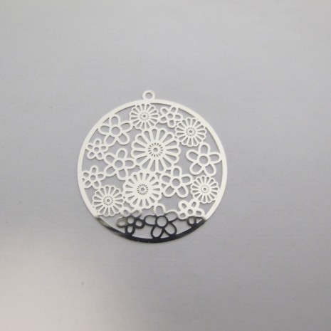 20 Estampes fleurs laser cut 44X41mm