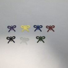 100 Laser cut bow tie stamps 13x10mm