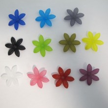 125 gm Perles fleur en plastique 35x7mm