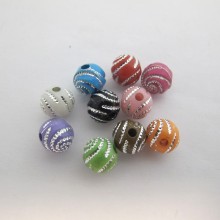 125 gm Plastic beads 8mm