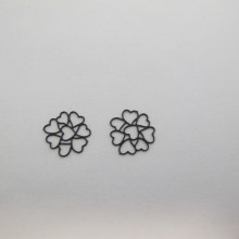 50 Laser cut heart stamp 11mm