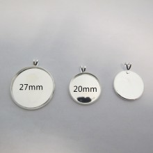 20 Support pendentif Pour Cachons De 20mm/27mm