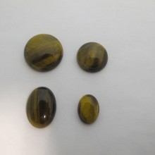 10 Tiger eye cabochons 25mm/20mm/13x18mm/18x25mm