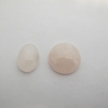 10 Rose quartz cabochons 20mm/13x18mm