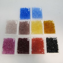 Glass Beads Faceted Bohemian 4mm single