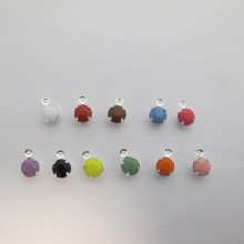 180 PCS SMALL PLASTIC PENDANT 8X5MM