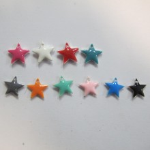 20 Star Sequins enamelled 12mm double face