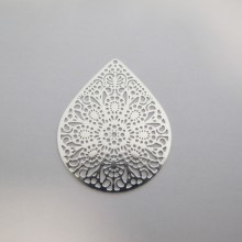 20 Laser Cut Drop Stamp 49x39mm