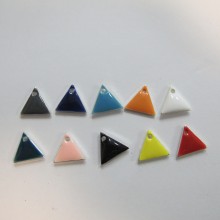 20 Double-sided enamelled triangle sequin