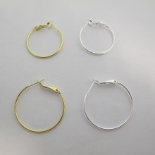 10 PCS HOOP EARRINGS 25MM/30MM