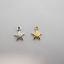 100 Star Charms 13x10mm