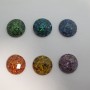 20 Cabochons Ronde Plat 20mm En Plastique