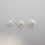 Cabochons Rond nacré En Plastique blanc