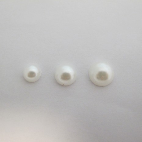 Cabochons Rond nacré En Plastique