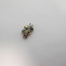 100 Perles cloisonnée rond 6mm