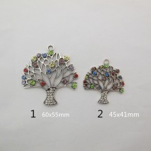 5 Pendant tree of life with strass