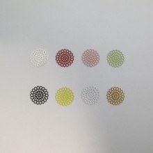 80 Round Laser Cut Stamps 16mm