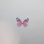 10 Pendentif papillon en tissu organza 29x21mm sans trou