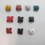 10 coupelles en cuir 16x11mm