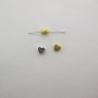 50 Perles coeur en laiton trou transversal 6x6x3mm