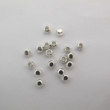 50 Brass beads 7x6mm hole 3.0mm